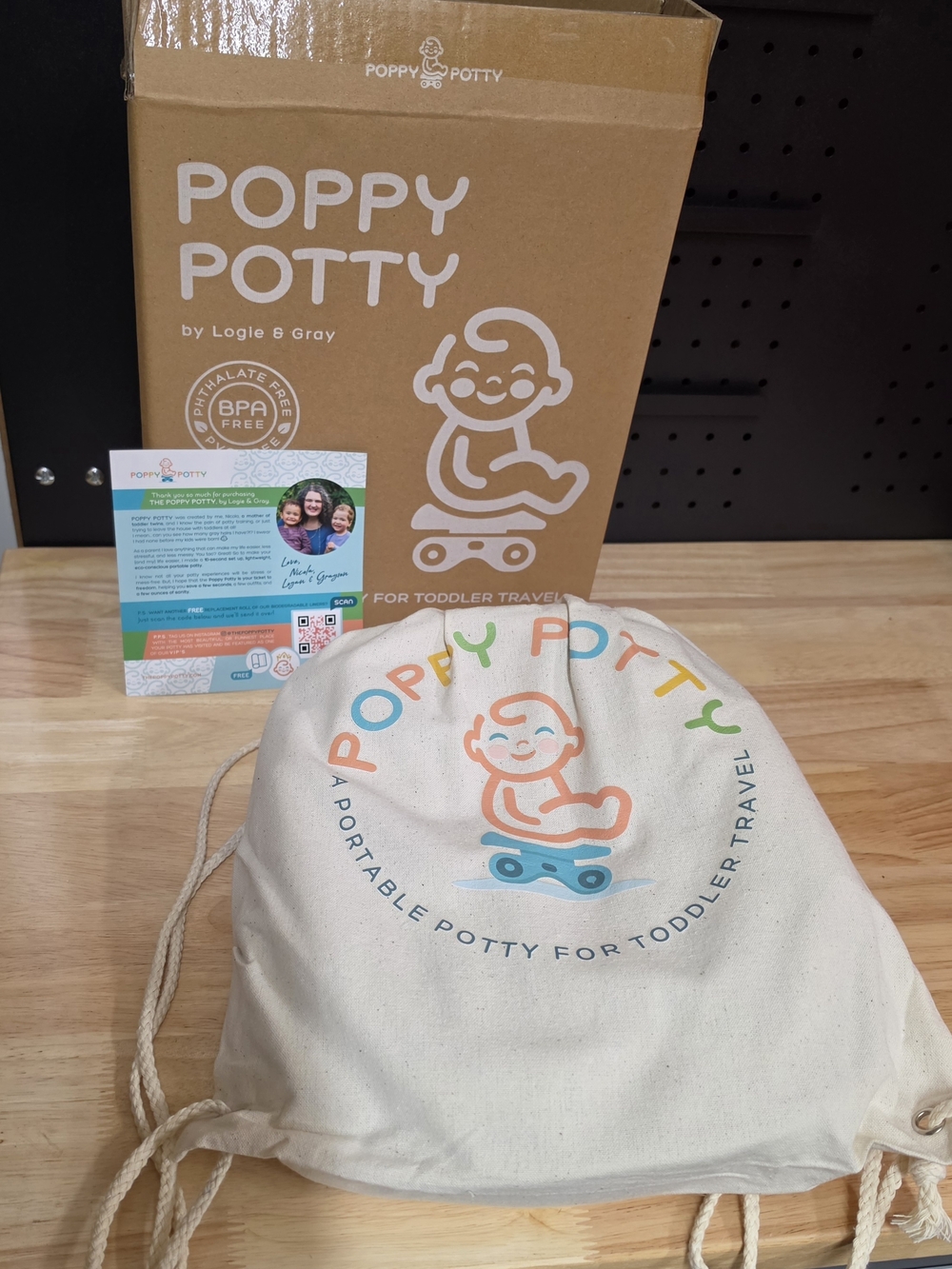 Poppy Potty Kids Travel Potty Seat - Blue - Picture 5 of 8